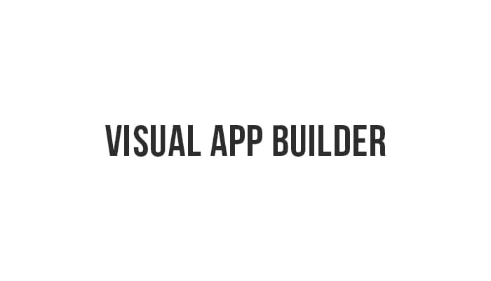 Visual App Builder